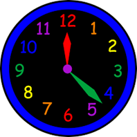 colorful clock