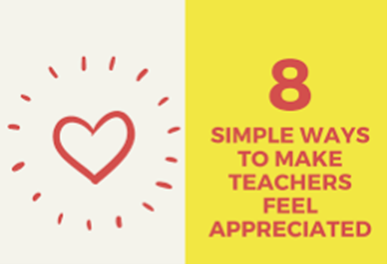 8 ways to make teachers feel appreciated