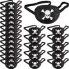Another option for Pirate Eye Patches Black One Eye Skull Patches Silk Pirate Captain Eye Masks for adults kids Halloween Christmas Pirate Theme Party(24 Pieces)