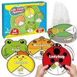 Life Cycle Toys for Kids,Animal Plant Insect Bug Ladybug Butterfly Tadpole to Frog Kit,Montessori Learning & Education Toys
