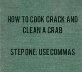 use commas