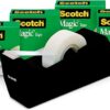 Scotch Magic Tape, 6 Rolls with Dispenser
