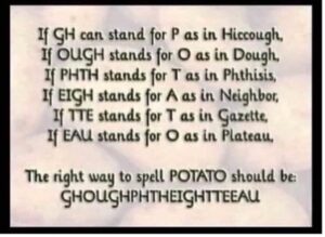 the right way to spell potato