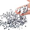 500 Pieces 6mm -12mm Black Wiggle Googly Eyes-Self Adhesive