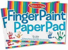 finger paint paper pad