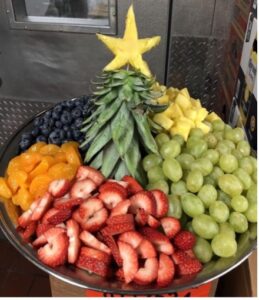 fruit tray for Christmas