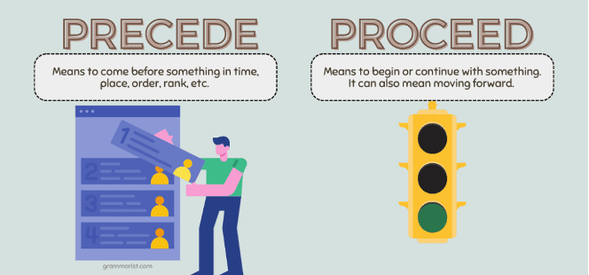 precede vs proceed