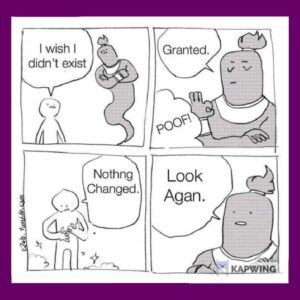 I wish I didn't exist granted