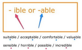 ible or able
