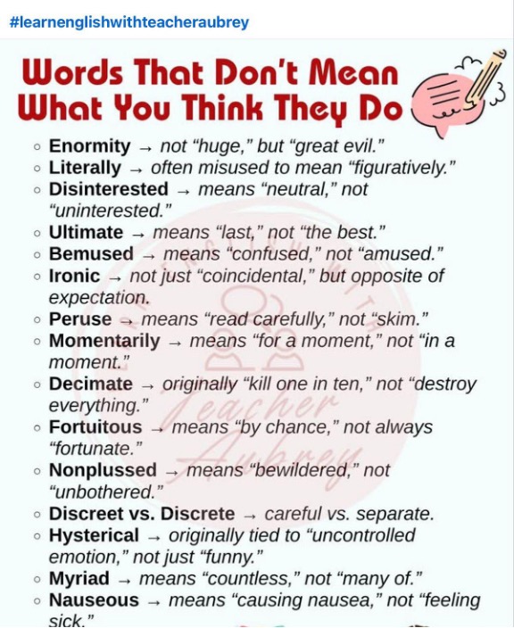 words that don't mean