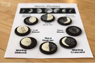 oreo phases of the moon